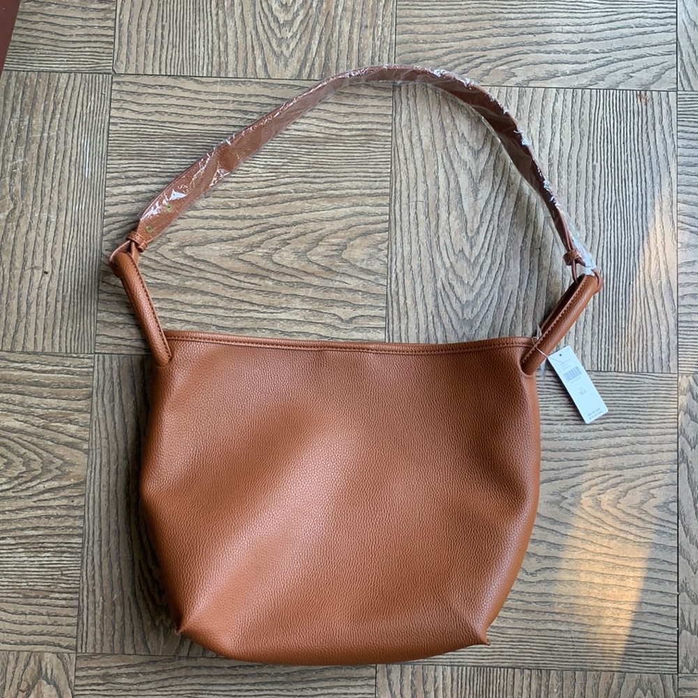 NWT Anthropologie Vegan Leather 3-in-1 Tote Bag with clutch long short strap